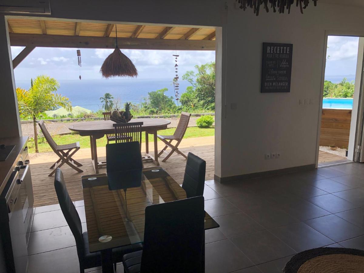Gîte Maracudja vue sur mer Capesterre-Belle-Eau Extérieur photo